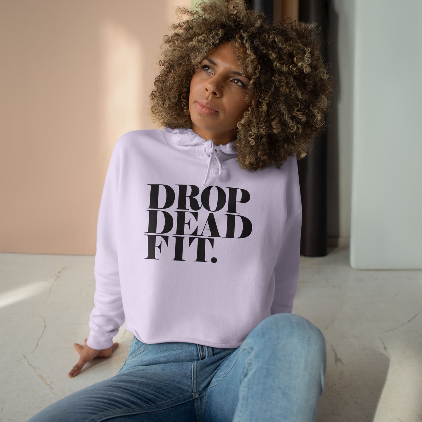 DROPDEADFIT. Crop Hoodie