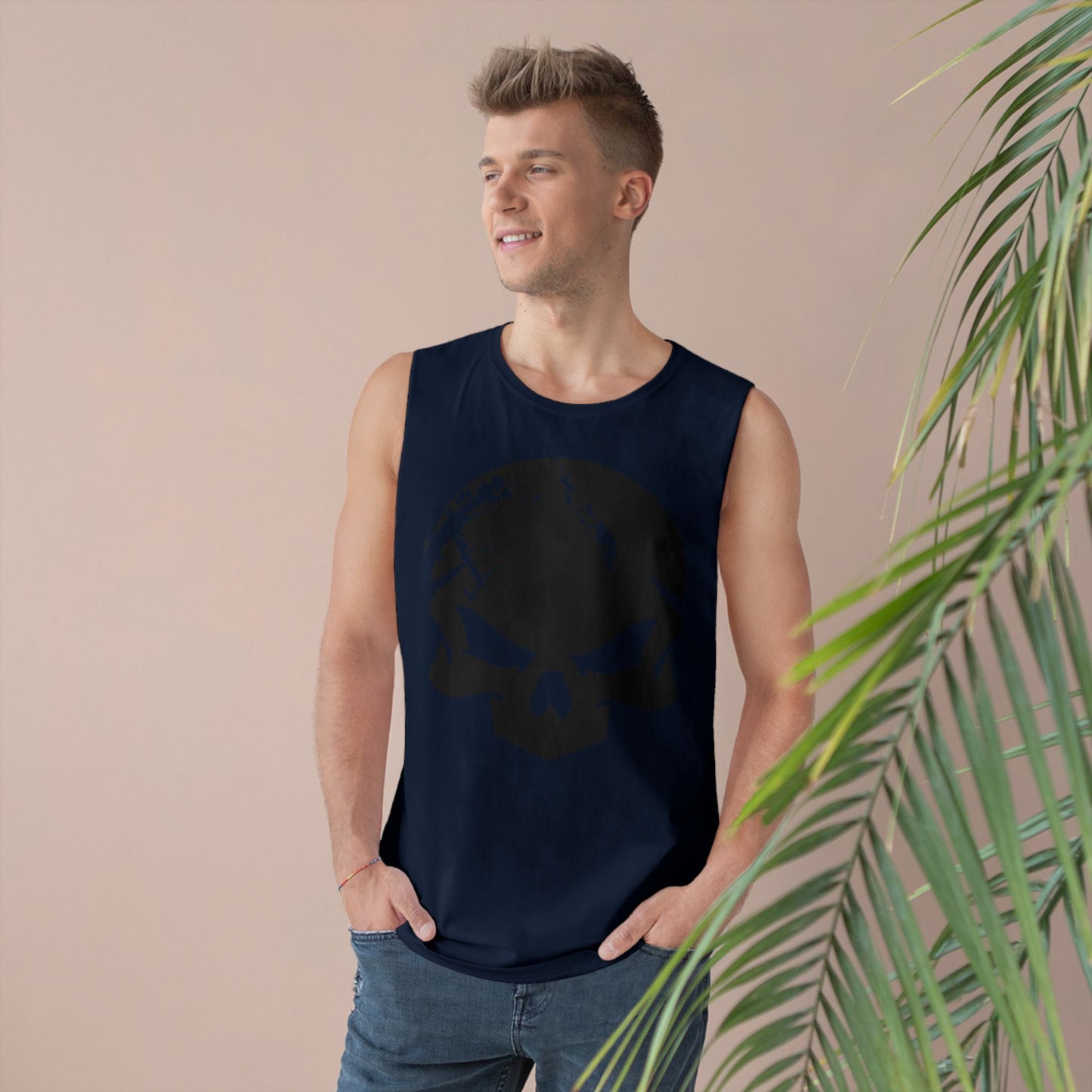 DROPDEADFIT. Unisex Graphic Tank Top, Edgy Workout Wear, Men's Fitness Apparel, Casual Summer Top, Trendy Gym Shirt, Perfect for Active Lifestyle