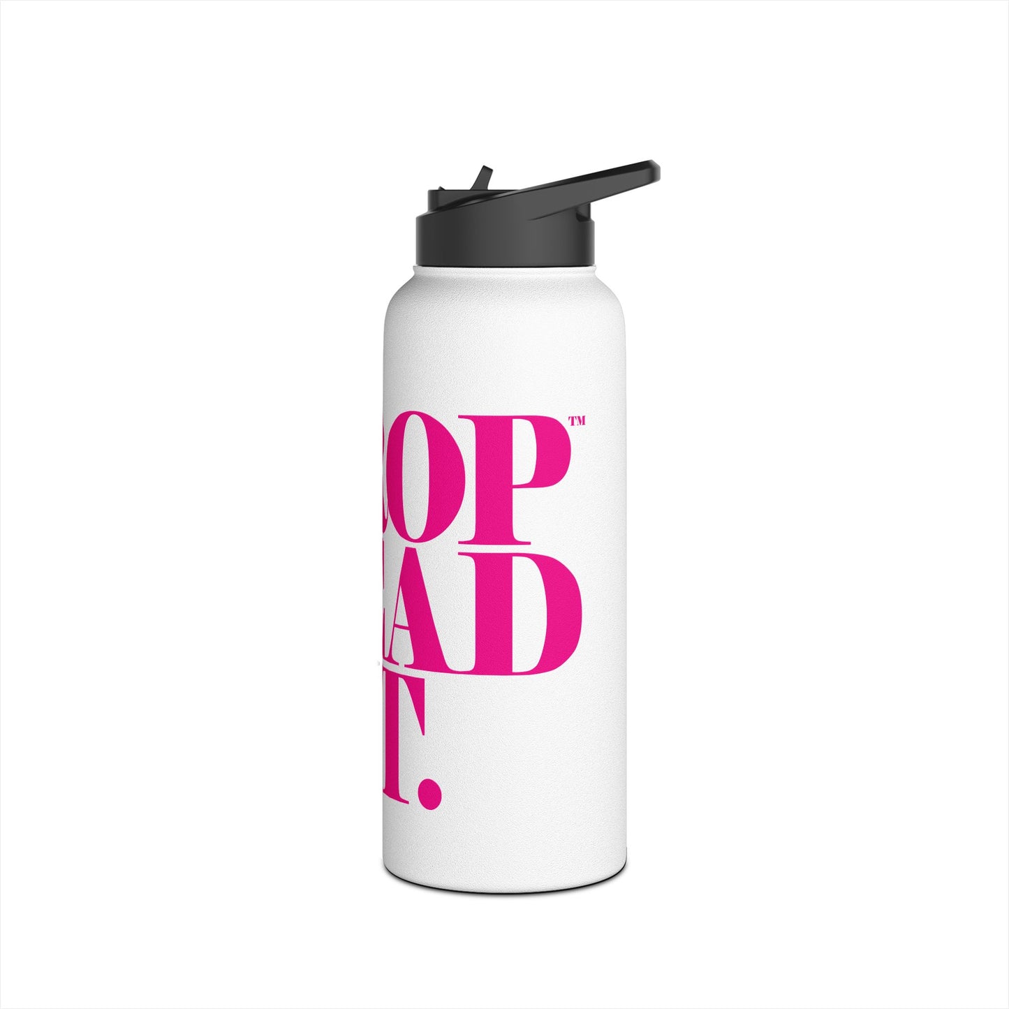 DROPDEADFIT. Fitness Motivational Water Bottle - Drop Dead Fit, Reusable Water Bottle, Gym Bottle, Sports Hydration, Eco-Friendly Gift