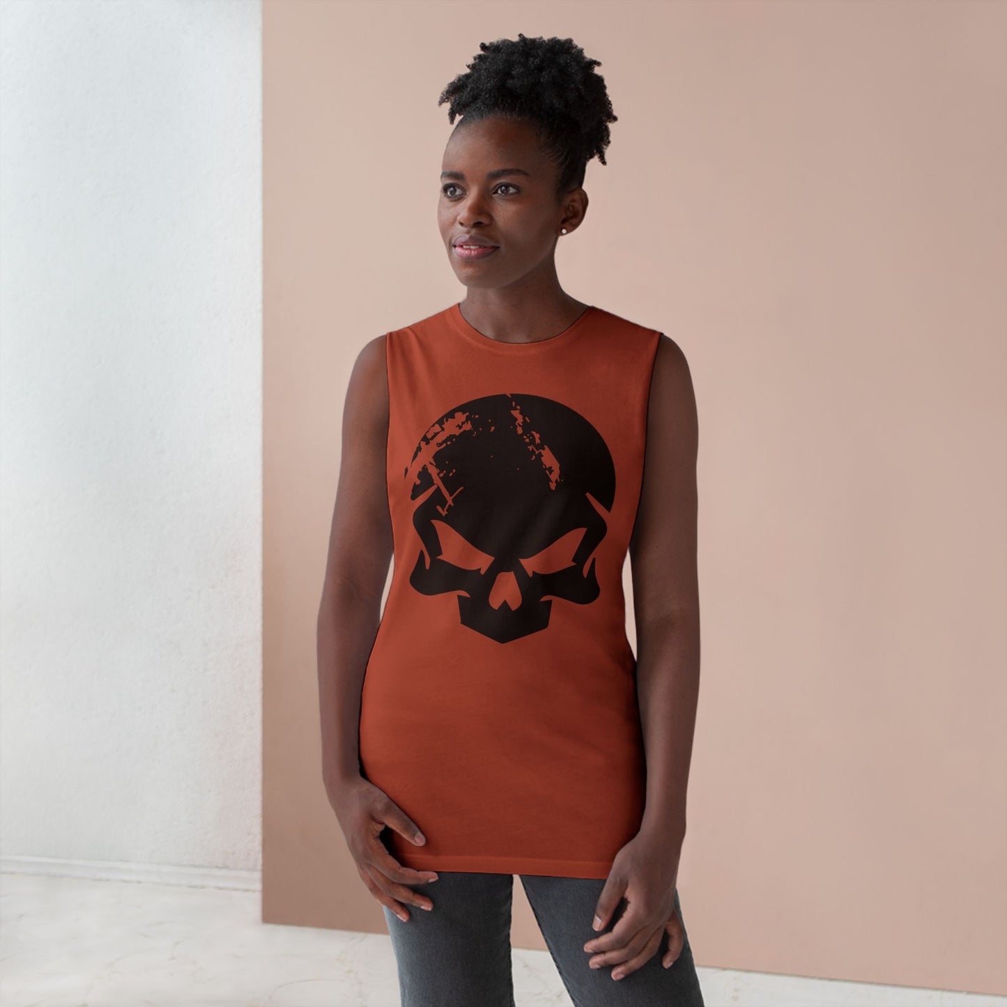 DROPDEADFIT. Unisex Graphic Tank Top, Edgy Workout Wear, Men's Fitness Apparel, Casual Summer Top, Trendy Gym Shirt, Perfect for Active Lifestyle