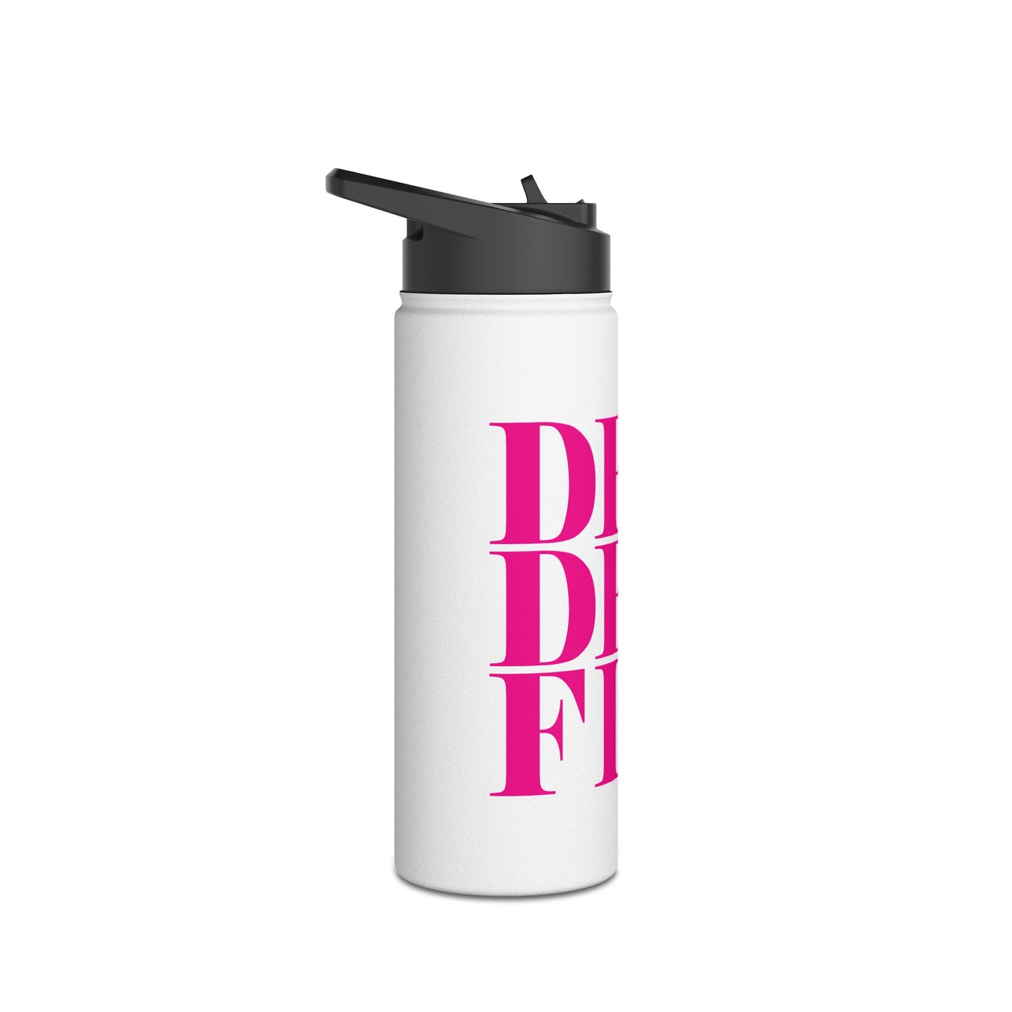 DROPDEADFIT. Fitness Motivational Water Bottle - Drop Dead Fit, Reusable Water Bottle, Gym Bottle, Sports Hydration, Eco-Friendly Gift