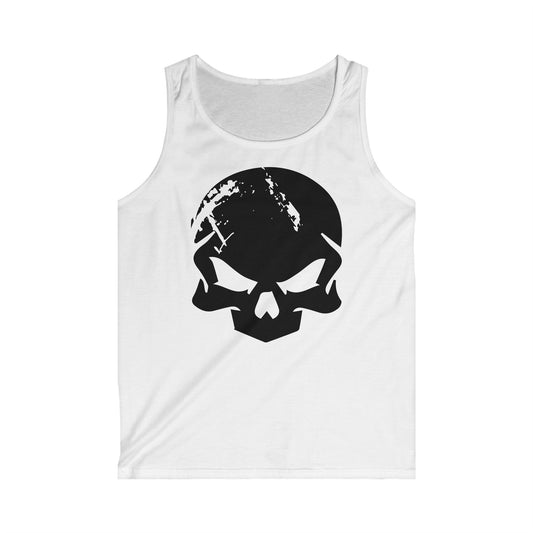 Men's Skull & Typography Tank Top, Fitness Apparel, Casual Wear, Workout Shirt, Summer Attire, Gift for Him