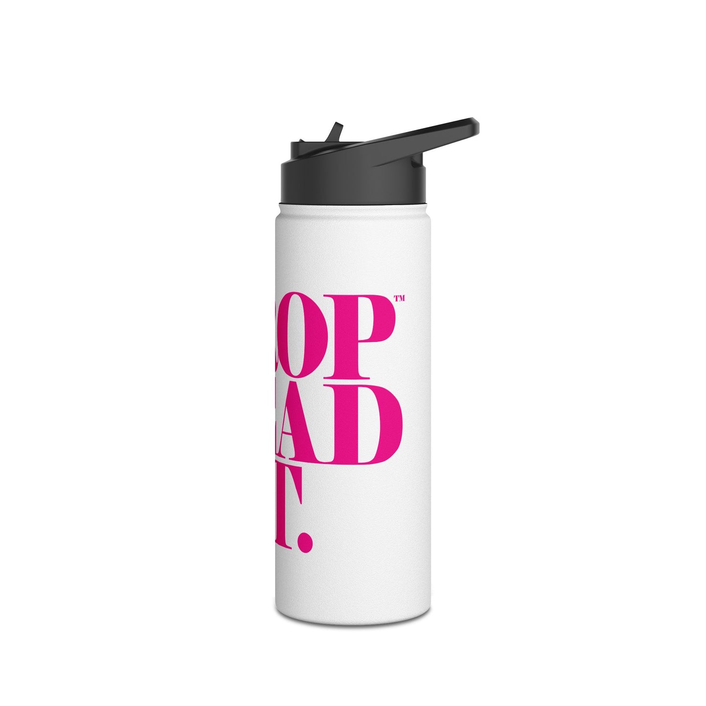 DROPDEADFIT. Fitness Motivational Water Bottle - Drop Dead Fit, Reusable Water Bottle, Gym Bottle, Sports Hydration, Eco-Friendly Gift