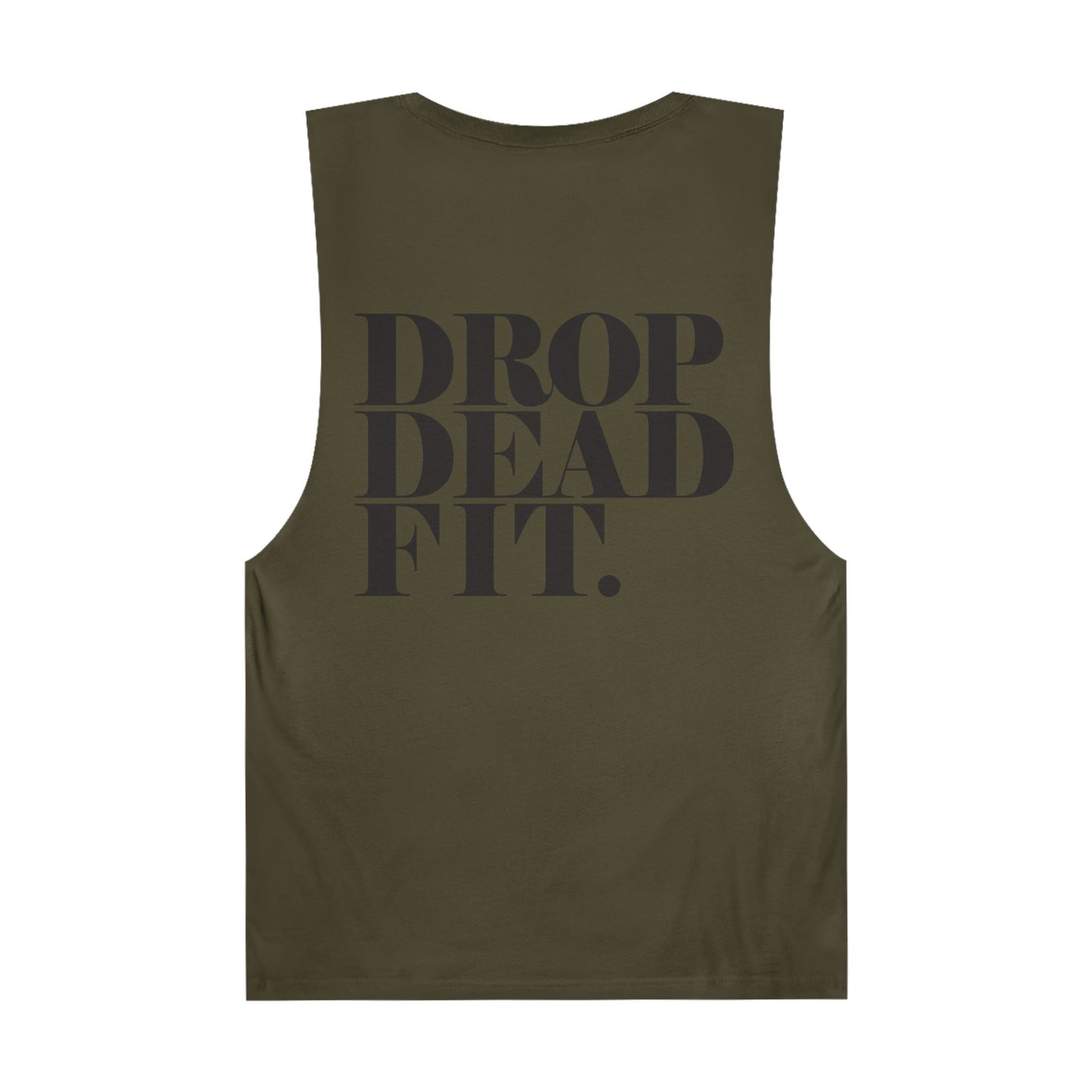 DROPDEADFIT. Unisex Graphic Tank Top, Edgy Workout Wear, Men's Fitness Apparel, Casual Summer Top, Trendy Gym Shirt, Perfect for Active Lifestyle