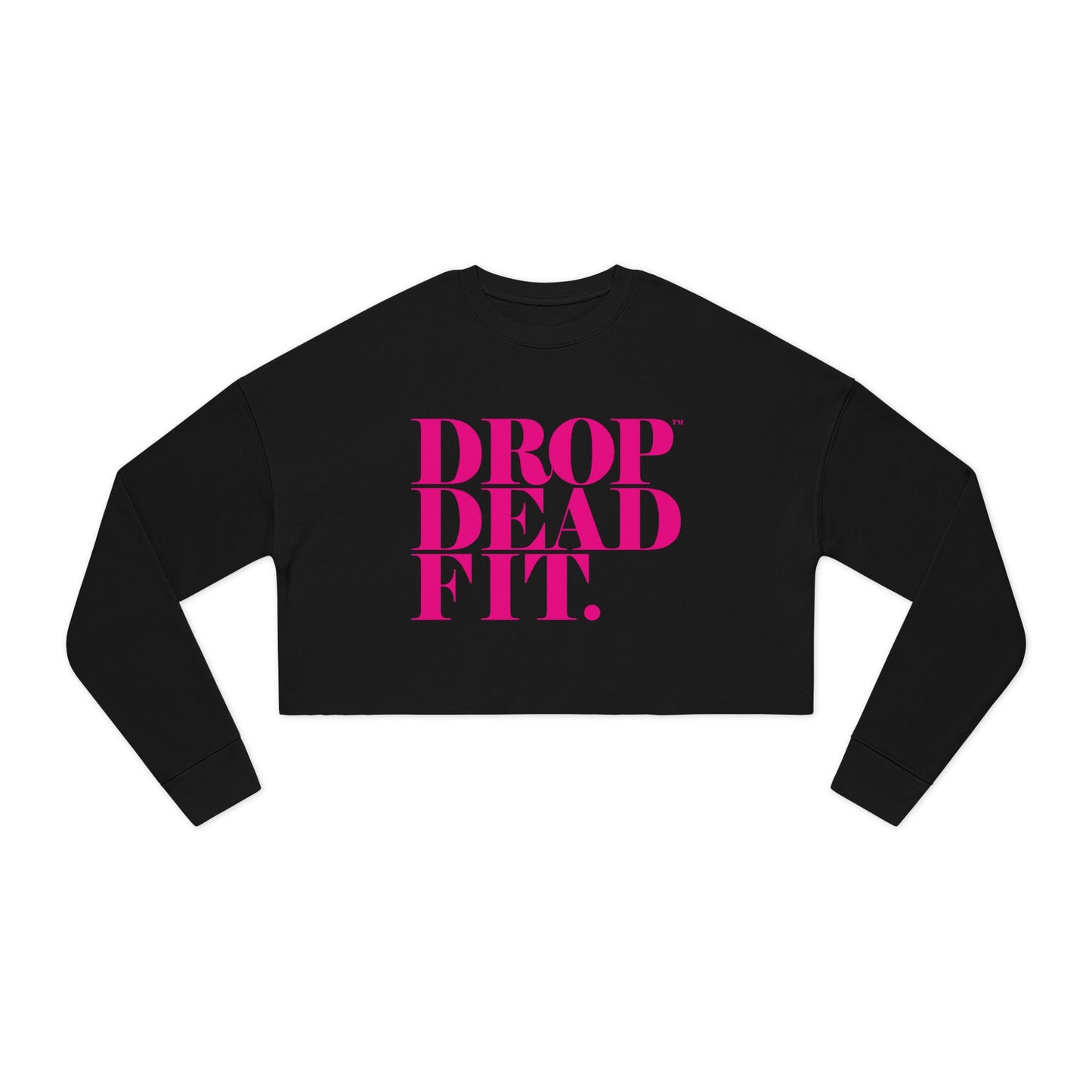 DROPDEADFIT.. Women's Cropped Sweatshirt - Chill Vibes, Fitness Motivation, Casual Style, Perfect Gift, Trendy Look