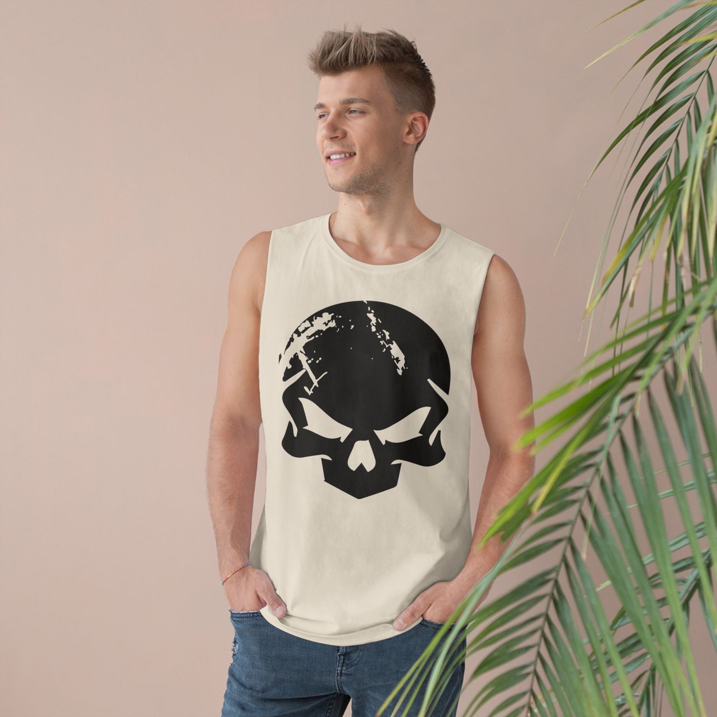 DROPDEADFIT. Unisex Graphic Tank Top, Edgy Workout Wear, Men's Fitness Apparel, Casual Summer Top, Trendy Gym Shirt, Perfect for Active Lifestyle
