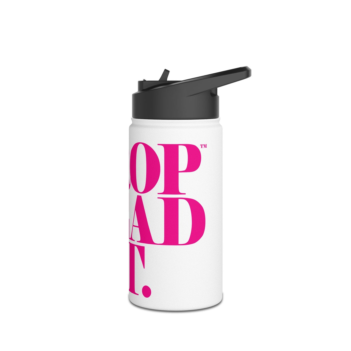 DROPDEADFIT. Fitness Motivational Water Bottle - Drop Dead Fit, Reusable Water Bottle, Gym Bottle, Sports Hydration, Eco-Friendly Gift