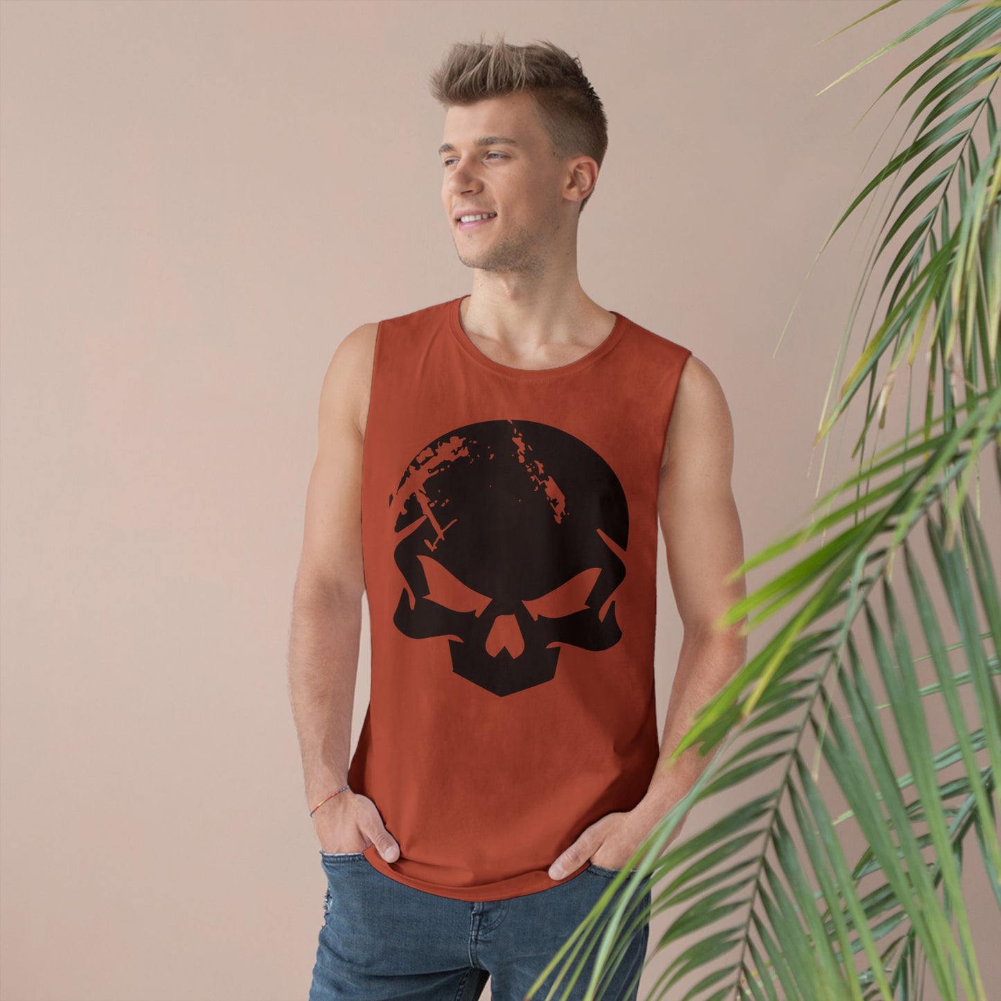 DROPDEADFIT. Unisex Graphic Tank Top, Edgy Workout Wear, Men's Fitness Apparel, Casual Summer Top, Trendy Gym Shirt, Perfect for Active Lifestyle