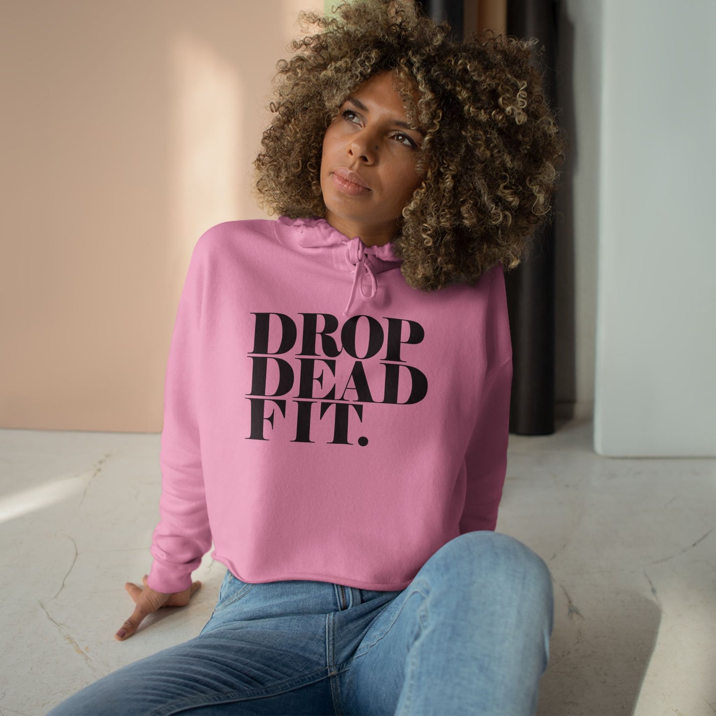 DROPDEADFIT. Crop Hoodie