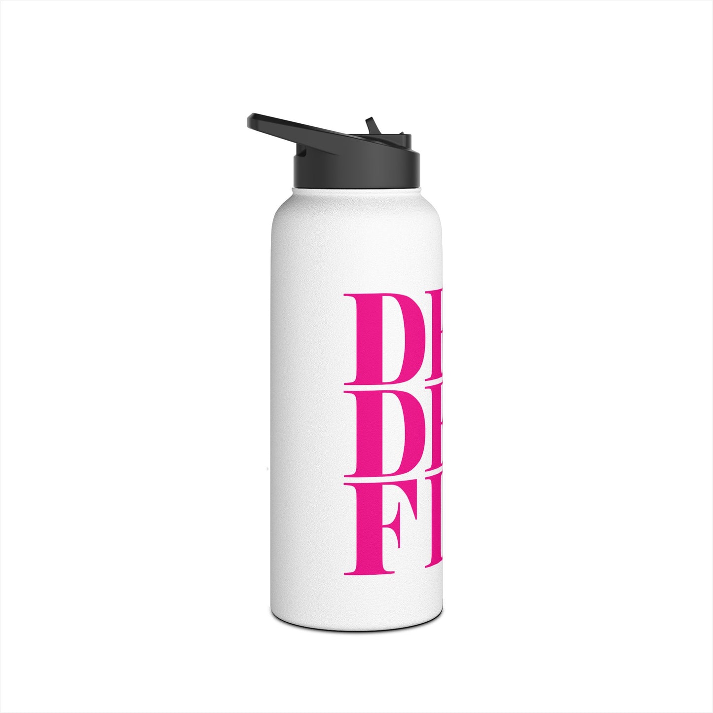 DROPDEADFIT. Fitness Motivational Water Bottle - Drop Dead Fit, Reusable Water Bottle, Gym Bottle, Sports Hydration, Eco-Friendly Gift